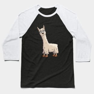 Fancy Cute Llama Baseball T-Shirt